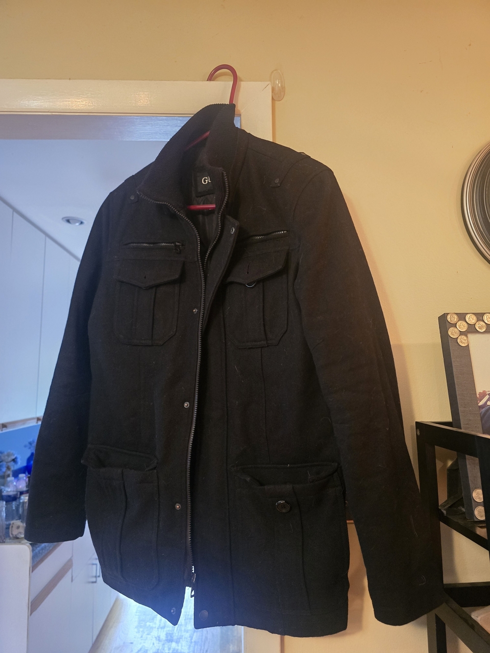 Guess Men's Black Field Jacket Size M
